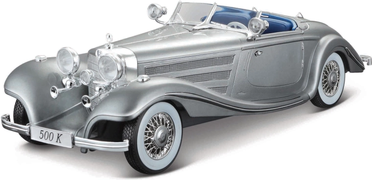 Maisto Mercedes-Benz 500 K type Specialroadster 1:18 grijs metalen model