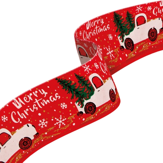 Kersttextiellint rood 60 × 6,3 cm