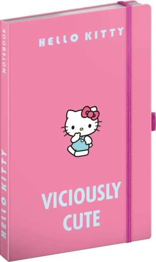 Gelijnd notitieboekje Hello Kitty, 13 × 21 cm
