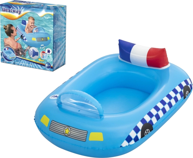 Opblaasbare kinderboot politieauto