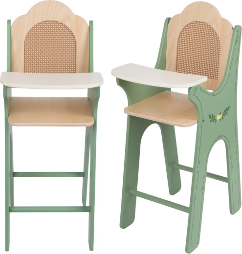 Classic World Vintage houten kinderstoel voor poppen