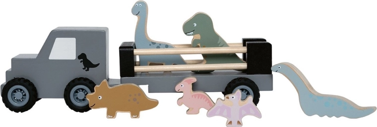 JaBaDaBaDo houten aanhanger met dinosaurussen