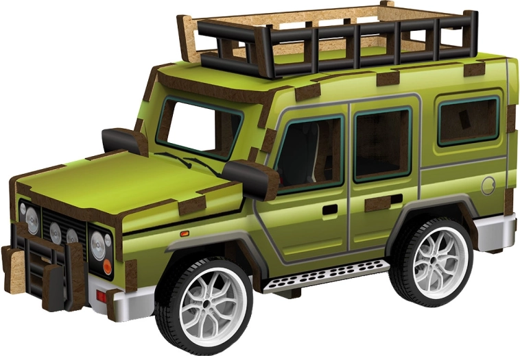 2Kids Toys 3D houten bouwpakket terreinwagen