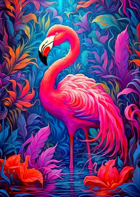 Geniet van de puzzel Flamingo’s 1000 stukjes