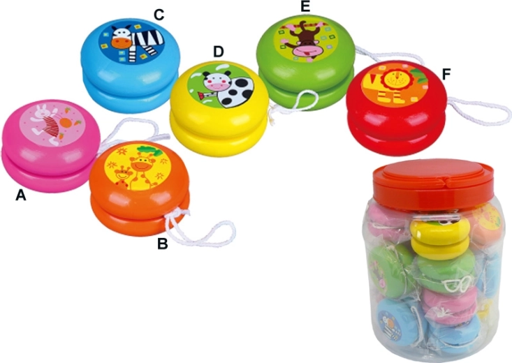 Houten jojo BABU – meerdere motieven