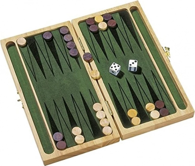 Houten backgammon GOKI