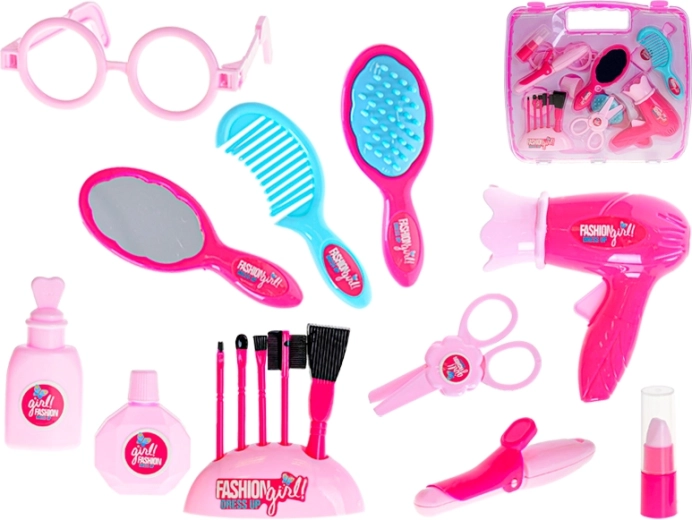 Kappersset 17 stuks in koffertje voor kinderen