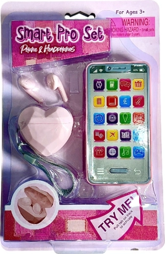 Interactieve kindersmartphone met koptelefoon en geluid