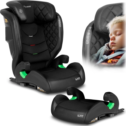 Kinderautostoeltje Nukido Louis zwart 100–150 cm ISOFIX i-Size