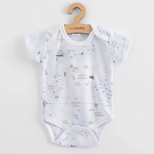 babyrompertje met korte mouwen New Baby For Babies ocean
