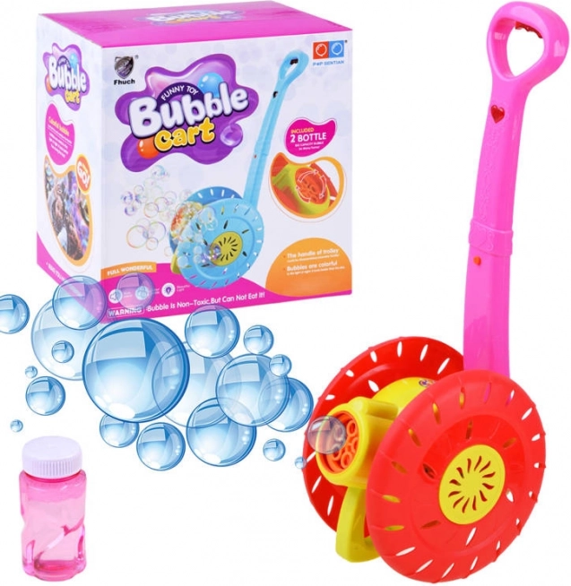 Kinder duwwagen met bellenblaas