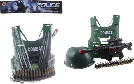 Militaire set met vest voor kinderen