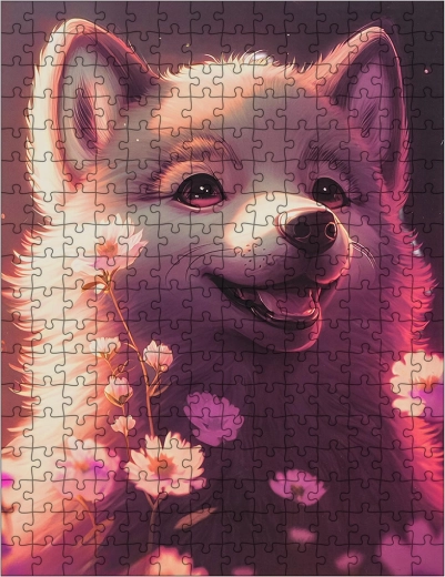 Puzzel met een hondje, 300 stukjes
