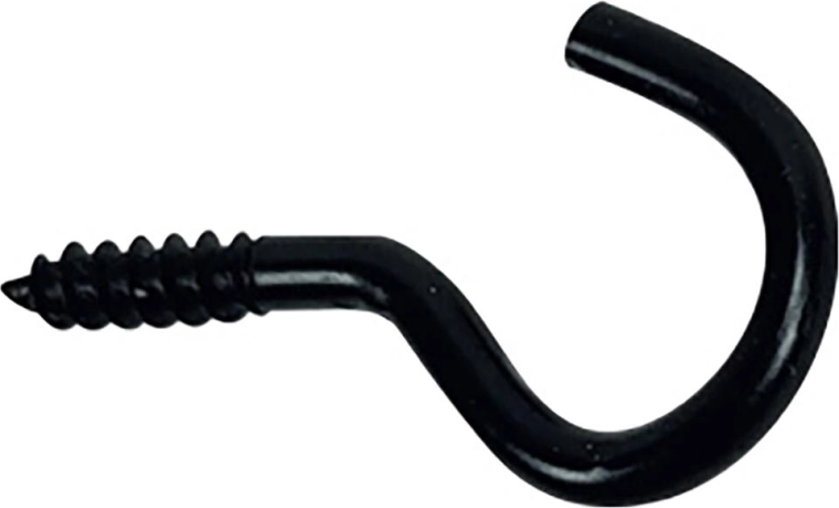 Open oog 18 × 50 mm, zwart (4 stuks)