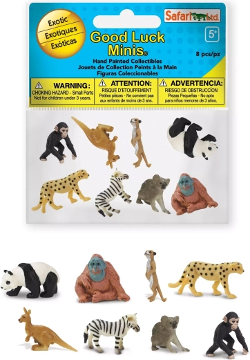 Safari Ltd. exotische dieren – Good Luck Minis fun pack (8 minifiguurtjes)