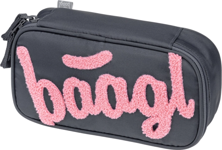 Baagl etui voor school Logo roze GRS