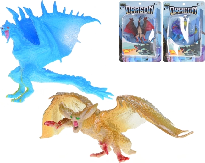 Plastic drakenfiguur 8–10 cm