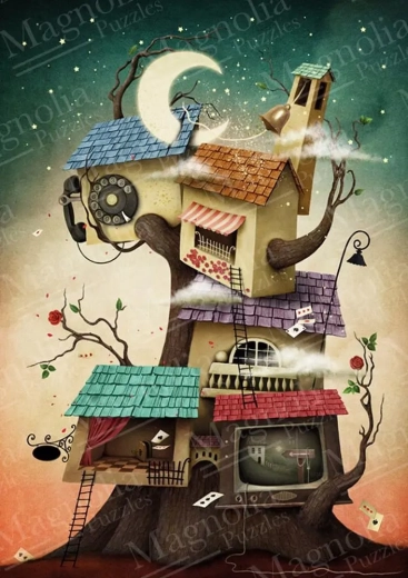 Puzzel boomhuis 1000 stukjes MAGNOLIA