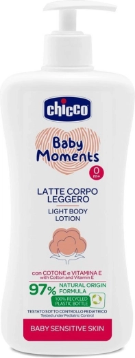 Chicco Baby Moments Sensitive bodylotion met pomp 500 ml
