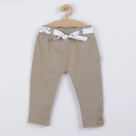 Baby joggingbroek Nicol Ella van katoen beige