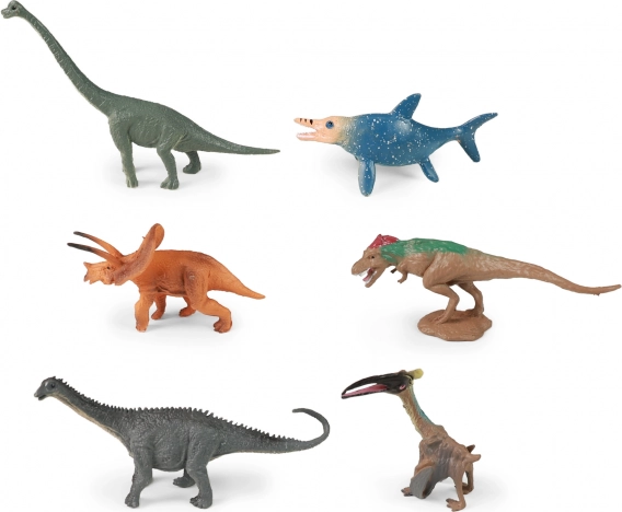 Set dinosaurussen in plastic doosje – 6 st.