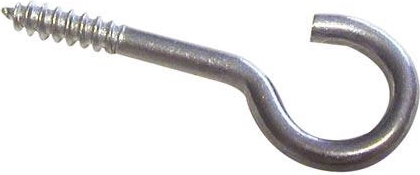 Lustrehaken 80 mm glanzend – verpakking 100 stuks