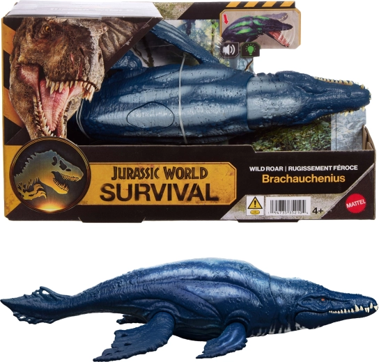 Interactieve dinosaurusfiguur JURASSIC WORLD Survival Brachauchenius 30 cm