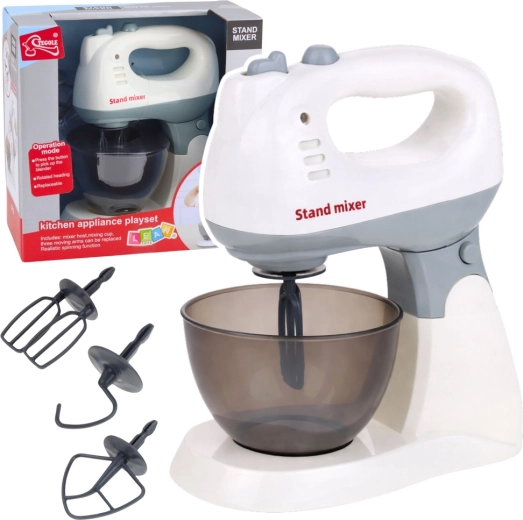 Kinderkeukenmixer met standaard en kom met licht en geluiden