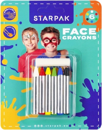 Gezichtverfset met glitters
