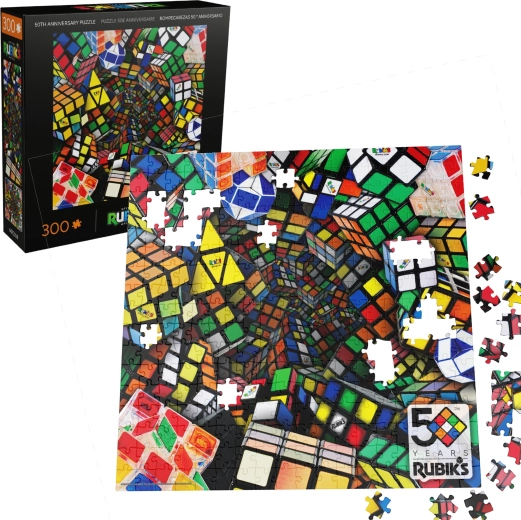 Puzzel Rubik’s Cube 50e jubileum – 300 stukjes