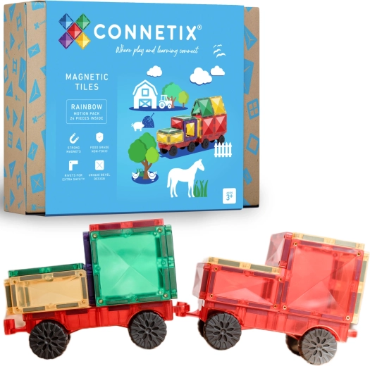 Connetix Rainbow Motion Pack magnetische bouwset 24 stuks