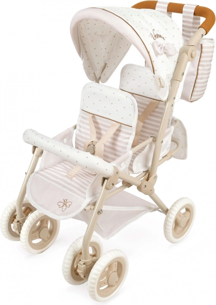 Opvouwbare poppenwagen voor een tweeling Verona 72 cm