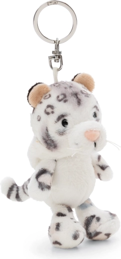 Nici Green sleutelhanger sneeuwluipaard Eleni Snowbell 10 cm