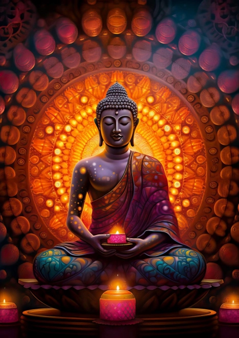 Kalmerende puzzel met 1000 stukjes