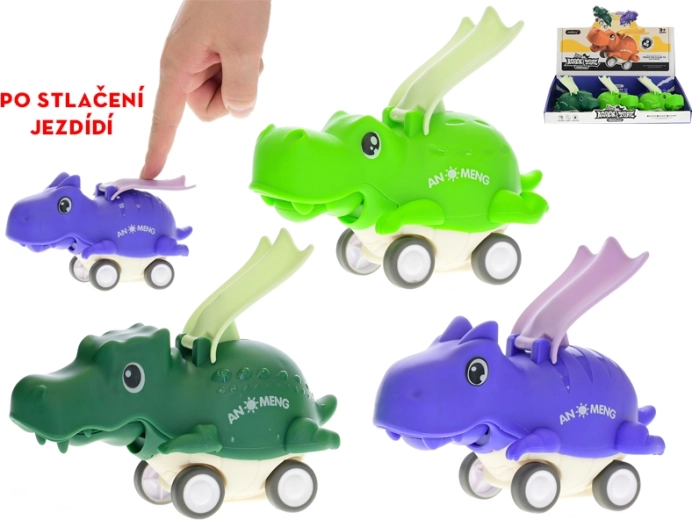 Rijdende dinosaurus 15 cm voor kinderen