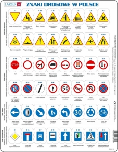 Larsen verkeersborden in Polen – educatieve puzzel