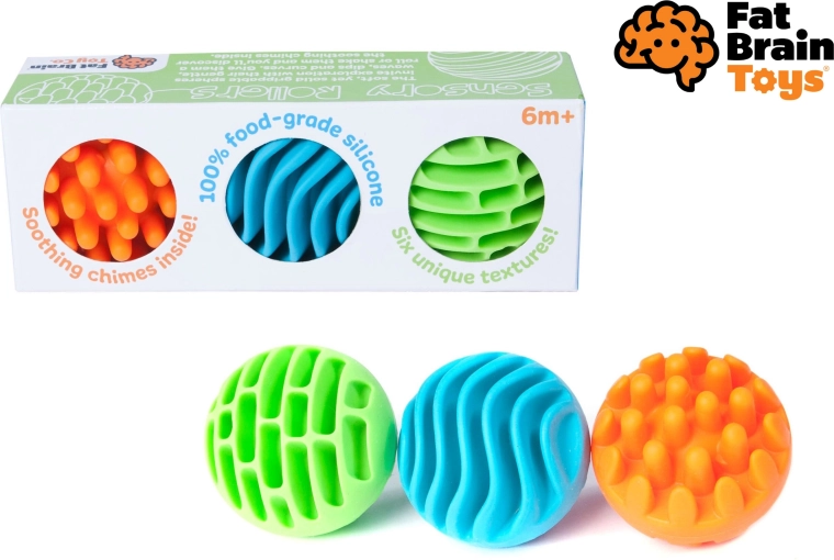 Fat Brain zintuiglijke ballen Sensory Rollers - 3 stuks