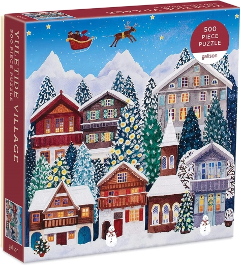 Kerstpuzzel Feestelijke Dorp 500 stukjes