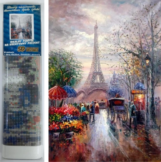 Norimpex diamond painting Wandeling door Parijs 30 × 40 cm