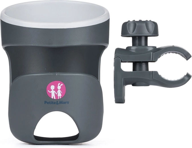 PETITE & MARS bekerhouder Handy Grey voor kinderwagen