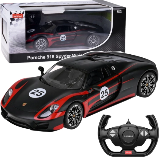 RC auto PORSCHE 918 Spyder Performance 1:14 zwart Rastar