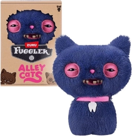 ZURU Fuggler Alley Cats knuffel Cheezee Grey 23 cm