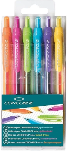 Gelpennen CONCORDE Presto – set van 6 stuks