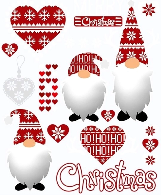 Kerstmis Strijkapplicaties Kabouters