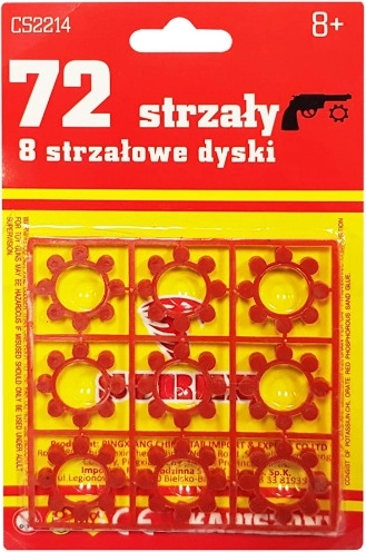 kapjes voor acht-schots schijfjes voor kinderspeelgoedpistolen en -revolvers