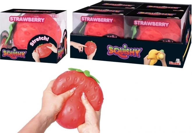 Simba knijpfiguur aardbei 15 cm
