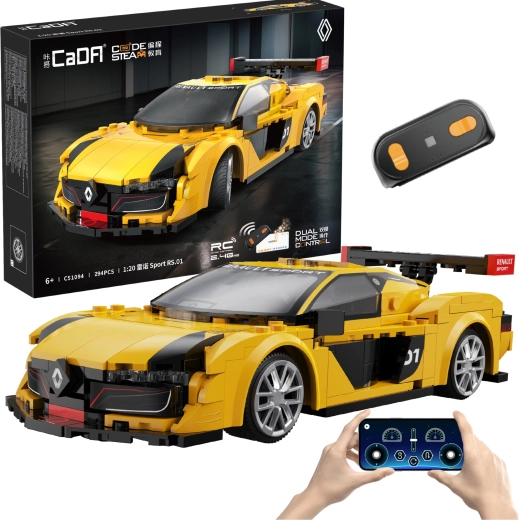 Bouwset CaDA RC raceauto RENAULT SPORT RS.01 1:20, 294 stukjes, Dual Mode