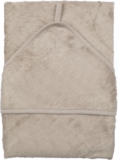 Timboo badcape met capuchon 75 × 75 cm feather grey