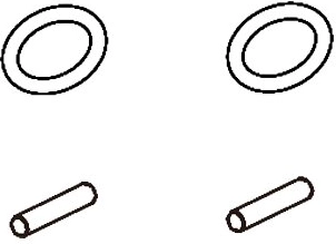 O-ring en schroef BL8 voor wieladapter Jamara - 1 stuk