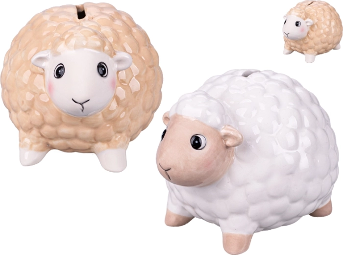 Porseleinen spaarpot schaap voor kinderen